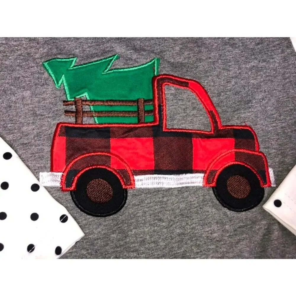 Red Pickup Truck Christmas One Piece NWOT 6-12 Months